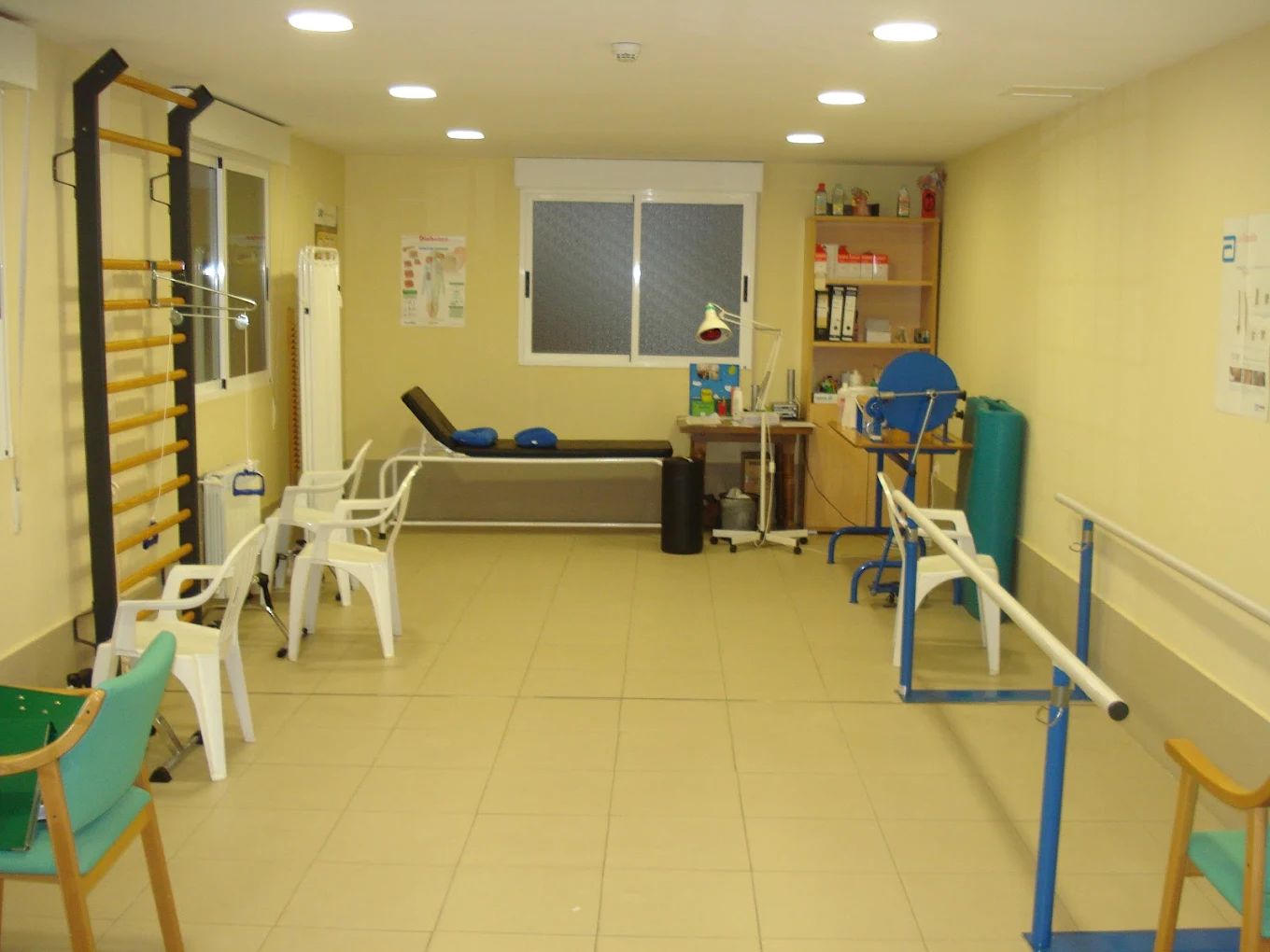 Sala de rehabilitación y fisioterapia